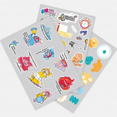 Наклейки ПВХ Sticker Pack на заказ, L Наклейки ПВХ Sticker Pack на заказ, L