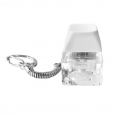 Брелок PUSH ME с LED подсветкой, Белый Брелок PUSH ME с LED подсветкой, Белый