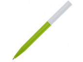 Ручка пластиковая шариковая Unix из переработанной пластмассы (зеленое яблоко)
