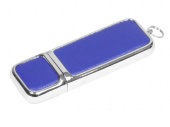 USB 3.0- флешка на 128 Гб компактной формы (синий, серебристый)