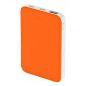 Внешний аккумулятор Fluffy, 5000 Mah, оранжевый Внешний аккумулятор Fluffy, 5000 Mah, оранжевый