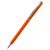 Ручка металлическая Tinny Soft софт-тач, оранжевая Ручка металлическая Tinny Soft софт-тач, оранжевая