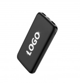 Внешний аккумулятор Kugo, 10000 mAh с подсветкой гравировки, черный Внешний аккумулятор Kugo, 10000 mAh с подсветкой гравировки, черный