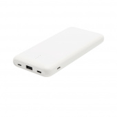 Внешний аккумулятор Saming, 10000mAh, белый Внешний аккумулятор Saming, 10000mAh, белый