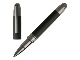 Ручка-роллер Stripe (черный, графит)