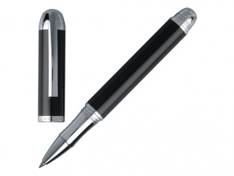 Ручка-роллер Summit (черный, серебристый)