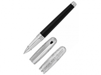 Ручка-роллер VITRUVIAN MAN PREMIUM (черный, серебристый)