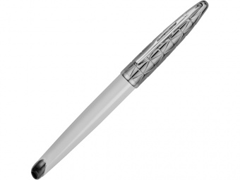 Ручка-роллер Carene Contemporary White ST (серебристый, белый)