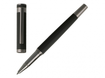 Ручка-роллер Caption (черный, графит)