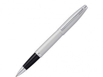 Ручка-роллер Calais (черный, серебристый матовый)