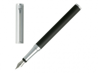 Ручка перьевая Reverse (черный, серебристый)