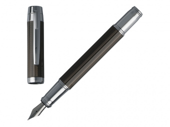 Ручка перьевая Bold Black (черный, серебристый)