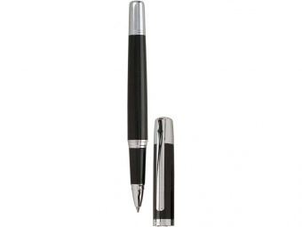 Ручка-роллер Volterra (черный, серебристый)