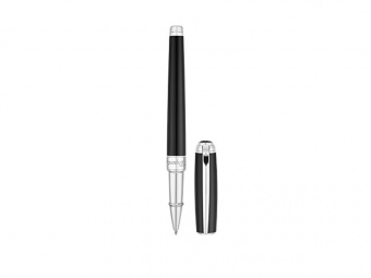 Ручка-роллер Line D Medium (черный, серебристый)
