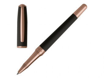 Ручка-роллер Essential (черный, золотистый)