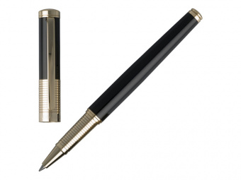 Ручка-роллер Eclat Gold (черный, золотистый)