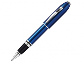 Ручка-роллер Peerless (черный, синий, серебристый)