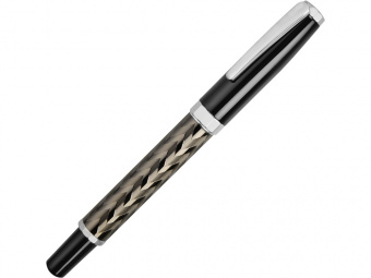 Ручка-роллер (черный, серебристый)