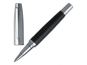 Ручка-роллер Holt (черный, серебристый)