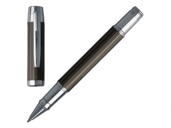 Ручка-роллер Bold Black (черный, серебристый)
