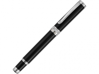 Ручка-роллер Focus (черный, серебристый)