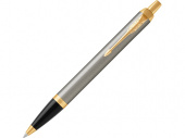 Ручка шариковая Parker IM Core Brushed Metal GT (золотистый, серебристый)