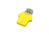 USB-флешка на 16 Гб в виде футболки (желтый)