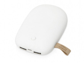 Внешний аккумулятор в форме камня Stone, 7800 mAh (белый)