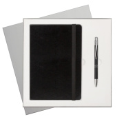 Подарочный набор Portobello/Voyage BtoBook черный (Ежедневник недат А5, Ручка)