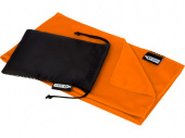 Охлаждающее полотенце Raquel из переработанного ПЭТ в мешочке (оранжевый)