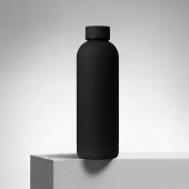 Вакуумная термобутылка с медной изоляцией Cask, soft-touch, 500 мл (черный)