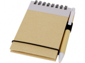 Блокнот А7 Zuse с ручкой (натуральный)