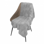 Плед Cella Soft вязаный, 160*90 см, серый