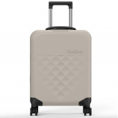 Чемодан складной Rollink Vega 360 55x40x20 см, 4 колеса, серо-бежевый