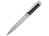 Ручка шариковая Zoom Classic Black (серебристый, черный)