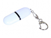 USB 2.0- флешка промо на 32 Гб каплевидной формы (белый)