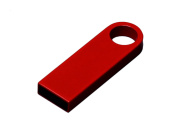 USB 2.0-флешка на 32 Гб с мини чипом и круглым отверстием (красный)