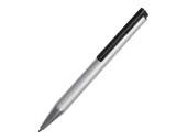 Ручка шариковая металлическая Jobs soft-touch с флеш-картой на 8 Гб (серебристый, черный)
