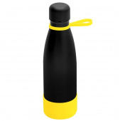 Термобутылка герметичная вакуумная Olivia To Go, чёрный/жёлтый