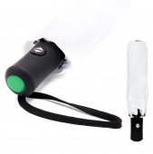 Автоматический противоштормовой зонт Vortex To Go, белый/зелёный