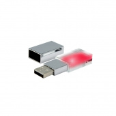 Флешка Moon 16 Гб, красная подсветка