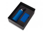 Подарочный набор COLOR IT с бутылкой для воды и повербанком, 5000 mAh (синий)