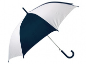 Зонт-трость Тилос (белый, темно-синий)