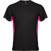 Спортивная футболка TOKYO мужская, ЧЕРНЫЙ/ФУКСИЯ 2XL
