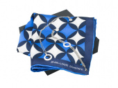 Подарочный набор Boogie: шелковый платок, браслет, колье (синий)