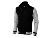 Толстовка Varsity (черный, белый натуральный )