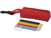 Набор цветных карандашей (красный, разноцветный)