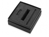 Коробка с ложементом Smooth M для зарядного устройства, ручки и флешки (черный)