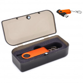 Флешка Twist Color 16 Гб в футляре, оранжевая Флешка Twist Color 16 Гб в футляре, оранжевая