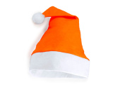 Рождественская шапка SANTA (оранжевый, белый)